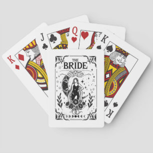 Witchy Bachelorette Bride Coven Gothic Wedding Poker Cards