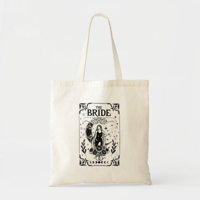 Witchy Bachelorette Bride Coven Gothic Wedding Tote Bag (Front)