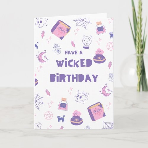 Witchy Birthday card