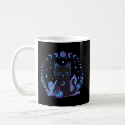 Witchy Black Cat Crystal Alchemy Kawaii Pastel Got Coffee Mug