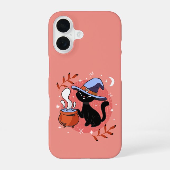 Witchy Black Cat  Iphone Case (Back)