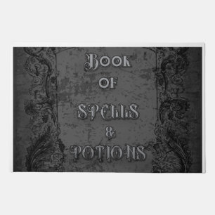 Witchy Book of Spells and Potion Doormat