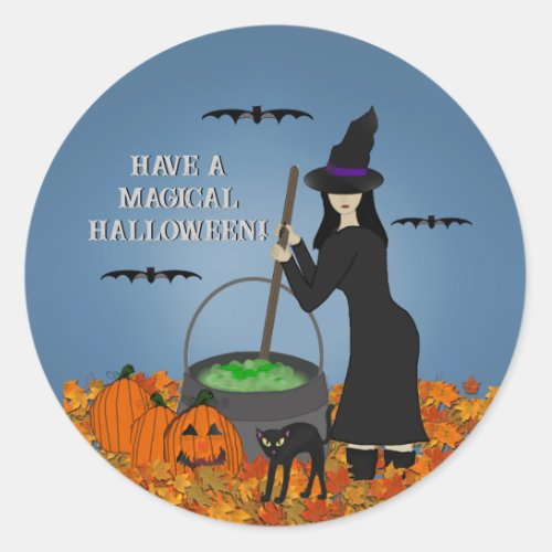 Witchy Brew Halloween Stickers