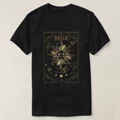 Witchy Bride Bride_s Coven Bachelorette Tarot  T_Shirt