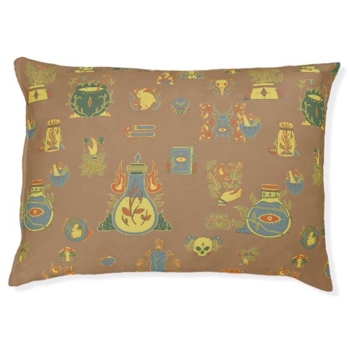 Witchy Business Vintage Art Dog Bed