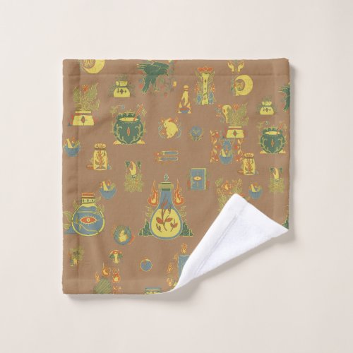 Witchy Business Vintage Art  Wash Cloth