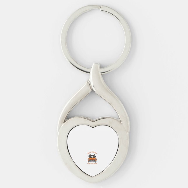 Witchy Cats Going Hexing Oversized T-Shirt Keychain (Front)