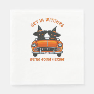 Witchy Cats Going Hexing Oversized T-Shirt Napkins