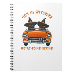 Witchy Cats Going Hexing Oversized T-Shirt Notebook