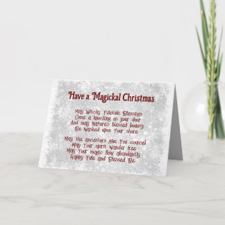Witchy Christmas Holiday Card