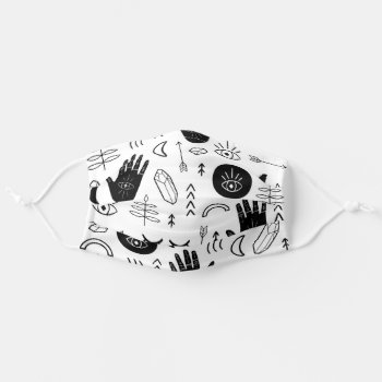 Witchy Crystal  Moonchild Cloth Face Mask by ericar70 at Zazzle