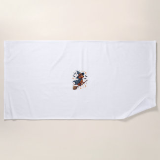 Witchy Dachshund Delight Beach Towel