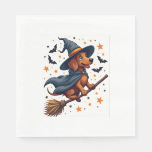 Witchy Dachshund Delight Napkins