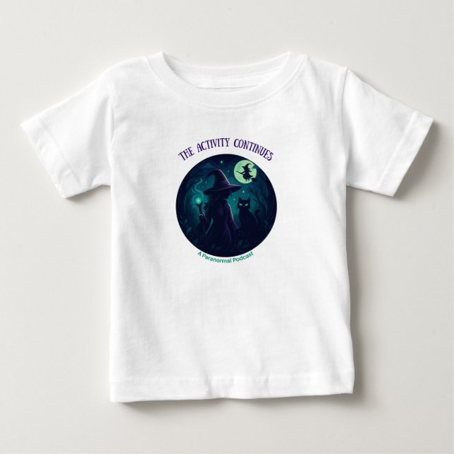 Witchy design on light kids clothes baby T-Shirt (Front)