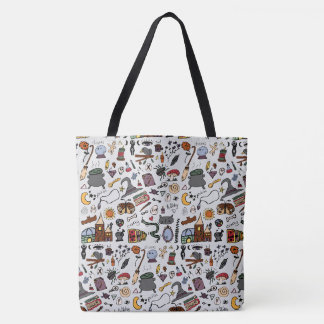 Witchy Doodles in Color Tote Bag