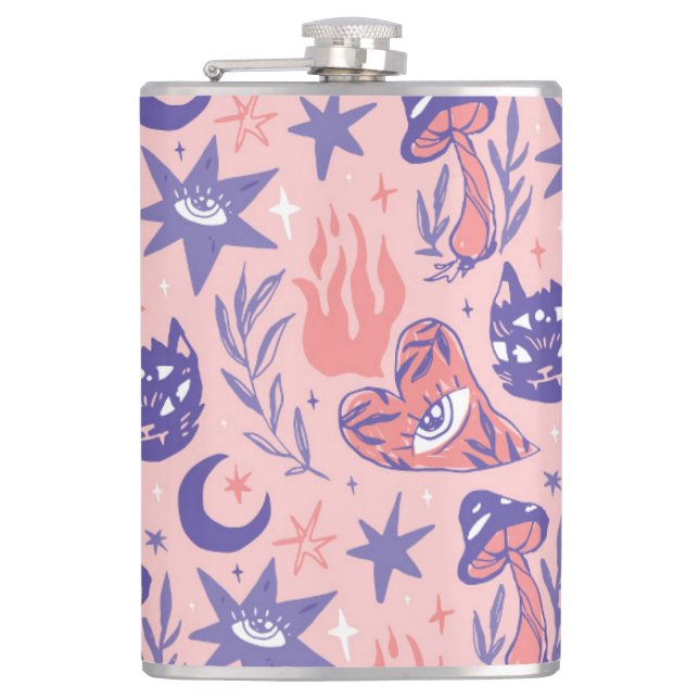 Witchy Elements Flask (Front)