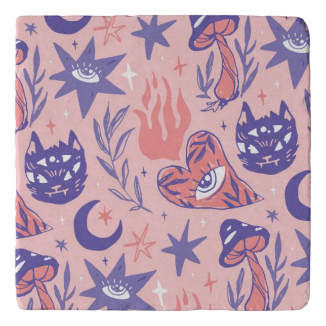 Witchy Elements Trivet (Front)