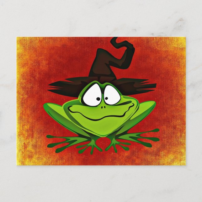 Witchy Frog Postcard (Front)