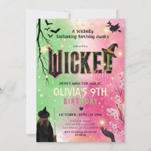 Witchy Girl Birthday Invitation
