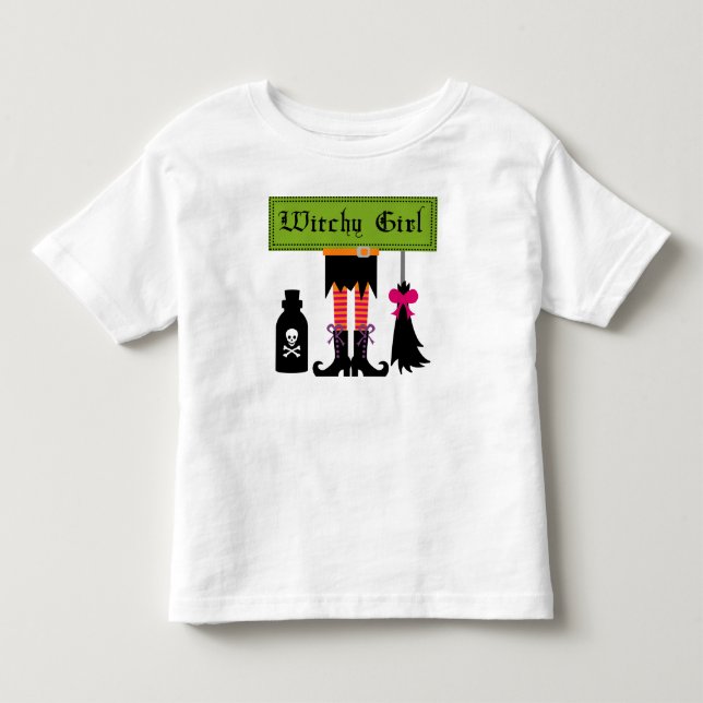 Witchy Girl Halloween T-shirts and Gifts (Front)