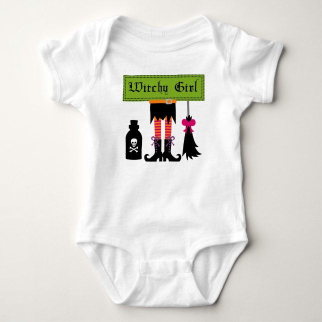 Witchy Girl Halloween T-shirts and Gifts (Front)