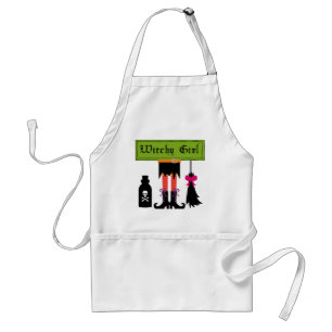Witchy Girl Halloween T-shirts and Gifts Adult Apron