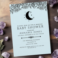 Witchy Gothic Tarot Card Boy Baby Shower