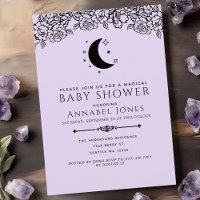 Witchy Gothic Tarot Card Nuetral Baby Shower
