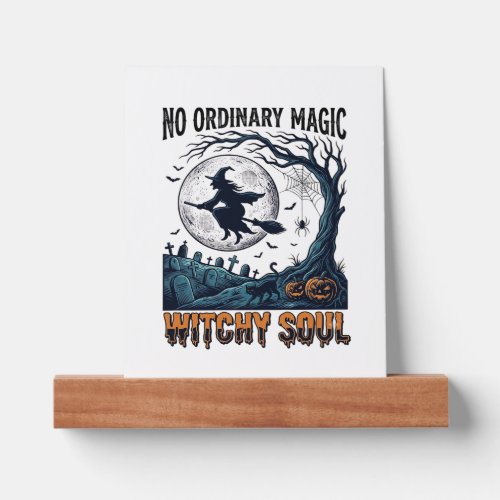 Witchy Halloween Art Vintage Engraving Moonlit Spe Picture Ledge