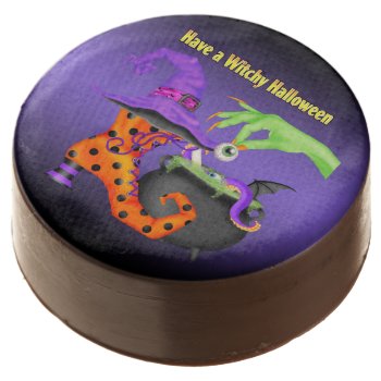 Witchy Halloween Chocolate Dipped Oreos by HalloweenHollow at Zazzle