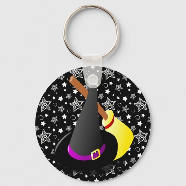 Witchy Halloween Fun Keychain (Front)