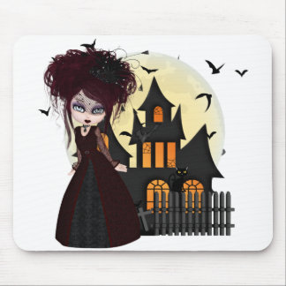 Witchy Halloween Mouse Pad