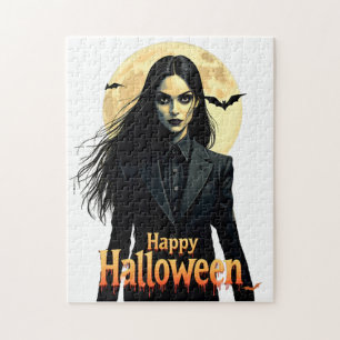 Witchy Halloween Night Jigsaw Puzzle