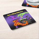 Witchy Halloween Paper Coasters at Zazzle