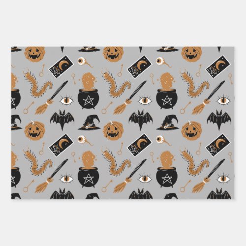 Witchy Halloween  Wrapping Paper Sheets