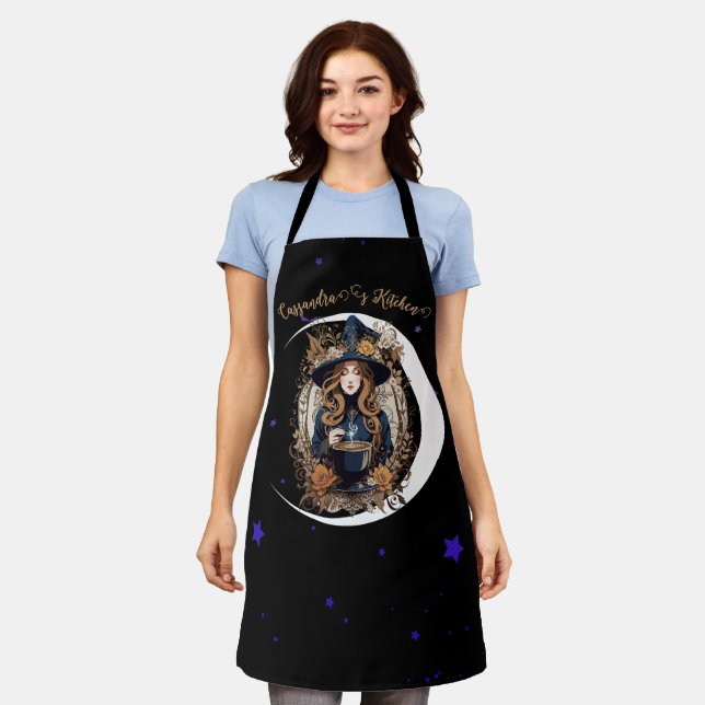 Witchy Kitchen Personalized  Apron (Worn)