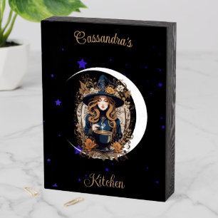 Witchy Kitchen Personalized  Wooden Box Sign