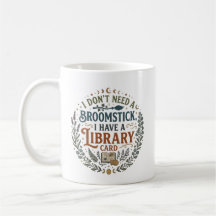 Witchy Librarian Library Card Book Lover