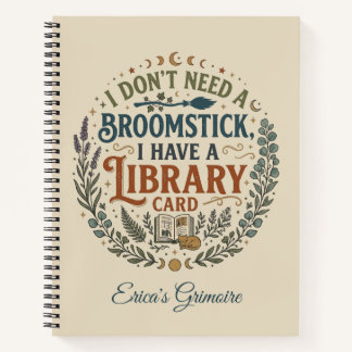 Witchy Librarian Library Card Book Lover Custom