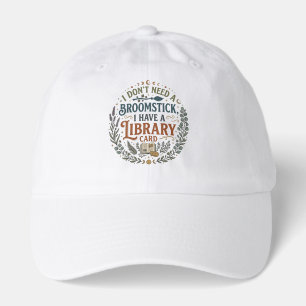 Witchy Librarian Library Card Book Lover Hat
