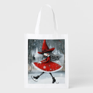 Witchy Little Christmas Grocery Bag
