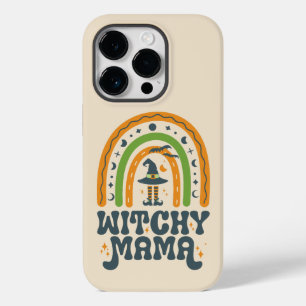 Witchy Mama Mom Mother Rainbow Groovy Halloween  Case-Mate iPhone 14 Pro Case