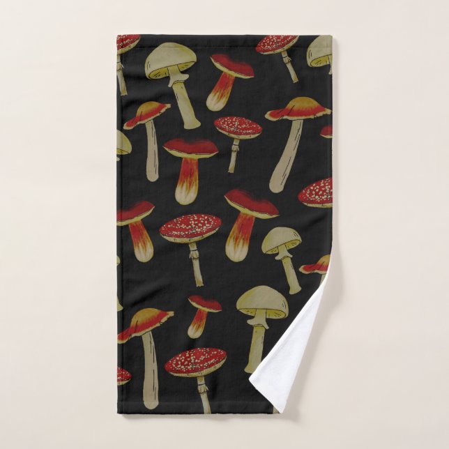 Witchy mushrooms towl hand towel  (Hand Towel)