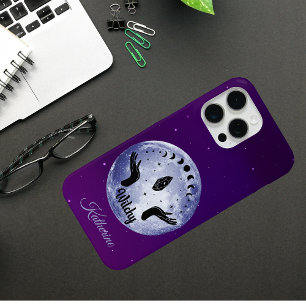 Witchy Night - Mystical Moon Phases Name iPhone 15 Pro Max Case