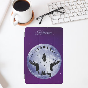 Witchy Night - Mystical Moon Phases Name iPad Mini Cover