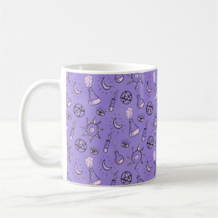 Witchy Occult Symbols Pattern - Mystical Magical Coffee Mug