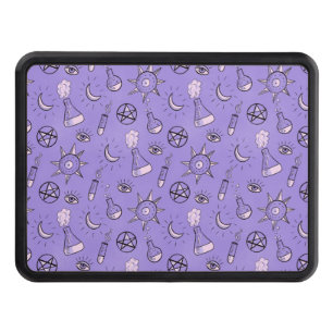 Witchy Occult Symbols Pattern - Mystical Magical Hitch Cover