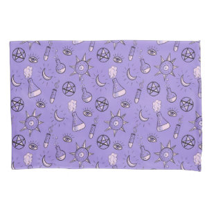 Witchy Occult Symbols Pattern - Mystical Magical Pillow Case