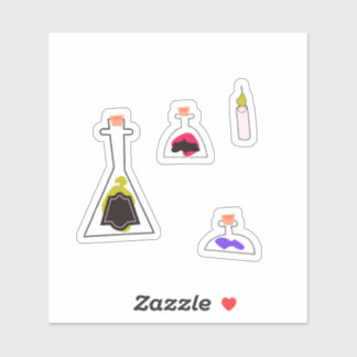 Witchy Potions Candle Spooky Aesthetic Halloween Sticker