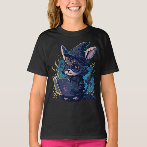 Witchy Rabbit Spellbook T_Shirt